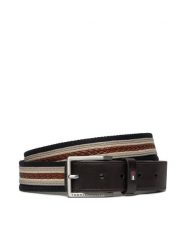 Tommy Hilfiger Pasek Męski Oliver Webbing 3.5 AM0AM12049 Szary. Szare paski Tommy Hilfiger, bez wzorów, ze skóry. Za 119.99 zł.