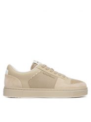 Emporio Armani Sneakersy EM005293 AF24321 M1359 Beżowy. Brązowe buty sportowe casual Emporio Armani, bez wzorów, z materiału, bez zapięcia. Za 1,239.00 zł.