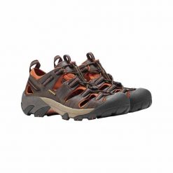 KEEN Buty trekkingowe męskie Arroyo II black olive/bombay brown-40. Czarne buty turystyczne Keen, bez wzorów, z gumy, bez zapięcia, trekkingowe. Za 364.25 zł.