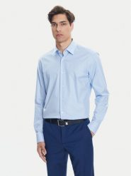 BOSS Koszula H-Joe 50519887 Błękitny Regular Fit. Niebieskie koszule Boss, m, bez wzorów, z bawełny, bez kołnierzyka, bez ramiączek. Za 479.99 zł.