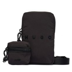 Saszetka HUGO. Czarne torby na ramię Hugo, bez wzorów, małe, bez dodatków. Za 354.99 zł.
