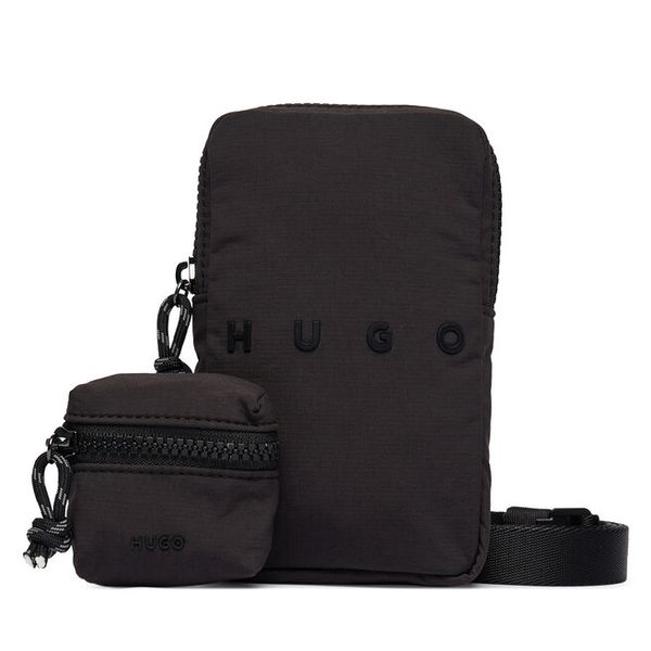 Saszetka HUGO. Czarne torby na ramię Hugo, bez wzorów, małe, bez dodatków. Za 354.99 zł.