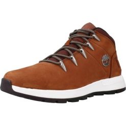 Obuwie sportowe Mężczyzna TIMBERLAND MID LACE. Brązowe buty trekkingowe Timberland, bez wzorów, bez zapięcia. Za 617.05 zł.