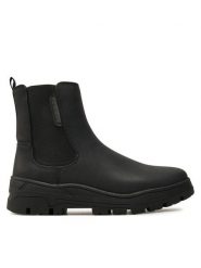 Napapijri Kozaki NP0A4IJG Czarny. Czarne kozaki Napapijri, bez wzorów, ze skóry, bez obcasa, bez zapięcia. Za 659.99 zł.