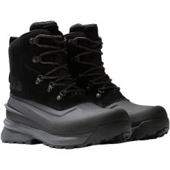 Buty turystyczne męskie The North Face M Chilkat V Lace WP. Czarne buty turystyczne The North Face, bez wzorów, bez zapięcia. Za 579.00 zł.
