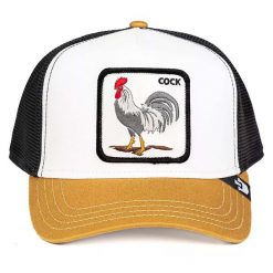 Czapka Goorin Bros V2 Rooster Dorosłych. Białe czapki z daszkiem Goorin Bros, na zimę, z aplikacjami, z bawełny. Za 215.99 zł.