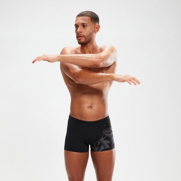 Bokserki kąpielowe męskie Speedo Hyper Boom Placement V-Cut. Czarne slipy i bokserki Speedo, m, bez wzorów, z materiału. Za 119.99 zł.