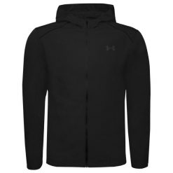 Kurtka przeciwdeszczowa z kapturem Under Armour Storm Run. Brązowe kurtki softshell Under Armour, l, bez wzorów, z softshellu, z kapturem. Za 340.50 zł.