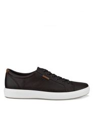 ECCO Sneakersy Soft 7 43000450159 Brązowy. Brązowe buty sportowe casual ecco, bez wzorów, ze skóry, bez zapięcia. Za 529.99 zł.