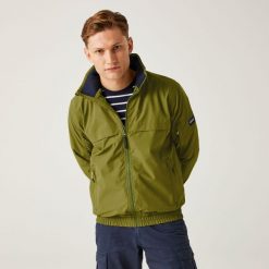 Shorebay męska kurtka przeciwdeszczowa. Zielone kurtki przeciwdeszczowe Regatta, m, bez wzorów, z materiału, bez kaptura. Za 189.99 zł.