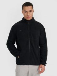 4F Polar regular ze stójką męski - czarny XL. Czarne bluzy z polaru 4F, na zimę, m, bez wzorów, z dzianiny, bez kaptura. Za 129.99 zł.