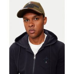 Czapka z daszkiem Aeronautica Militare. Brązowe czapki z daszkiem Aeronautica Militare, bez wzorów. Za 139.99 zł.