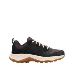 Buty trekkingowe Merrell Tempo Sol Noir. Czarne buty turystyczne Merrell, bez wzorów, z gumy, bez zapięcia, trekkingowe. Za 479.70 zł.