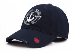 Bawełniana Czapka z Daszkiem (Bejsbolówka) - Pako Jeans - Granat, Przetarcia. Niebieskie czapki z daszkiem Pako Jeans, bez wzorów, z bawełny. Za 55.00 zł.