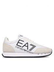 EA7 Emporio Armani Sneakersy 7X000541 AF18609 MZ021 Biały. Białe buty sportowe casual EA7 Emporio Armani, bez wzorów, ze skóry, bez zapięcia. Za 779.99 zł.