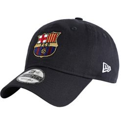 Czapka z daszkiem męska Core 9Twenty FC Barcelona Cap. Niebieskie czapki z daszkiem New Era, bez wzorów, z bawełny. Za 119.99 zł.