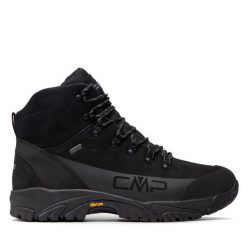 Trekkingi CMP. Czarne buty trekkingowe CMP, bez wzorów, bez zapięcia. Za 409.99 zł.