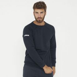 Oversize Bluza sportowa Zagabria. Niebieskie bluzy bez kaptura Legea, xl, bez wzorów, bez kaptura. Za 89.90 zł.