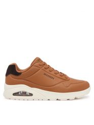 Skechers Sneakersy 183920/CSNT Brązowy. Brązowe buty sportowe casual Skechers, bez wzorów, ze skóry, bez zapięcia. Za 269.99 zł.