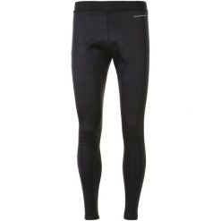 Wiatroszczelne legginsy Endurance Zane. Czarne legginsy długie sportowe Endurance, s, bez wzorów, z materiału, do biegania. Za 208.00 zł.