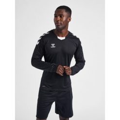 Koszulka Sportowa Z Długimrękawem Hummel Core Xk Poly Jersey L/S. Czarne t-shirty sportowe Hummel, bez wzorów, z jersey, bez ramiączek, do piłki nożnej. Za 94.00 zł.