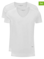 McGregor Koszulki (2 szt.) w kolorze białym rozmiar: S. Białe bezrękawniki McGregor, s, bez wzorów, bez kołnierzyka, bez ramiączek. Za 88.95 zł.