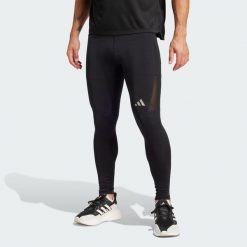Legginsy adidas Run It. Czarne legginsy długie sportowe Adidas, s, bez wzorów, z materiału, do biegania. Za 199.00 zł.