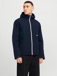 Jack & Jones Kurtka przejściowa w kolorze granatowym rozmiar: L. Niebieskie kurtki Jack & Jones, l, bez wzorów, bez kaptura. Za 101.23 zł.