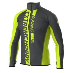 Bluza męska do biegania rozpinana EXTREME HOBBY DRAFT. Zielone bluzy EXTREME HOBBY, na jesień, l, bez wzorów, z elastanu, bez kaptura. Za 219.00 zł.