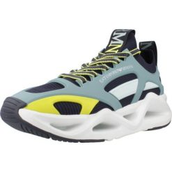 Buty EMPORIO ARMANI X8X174 Zielony. Zielone buty trekkingowe EA7, bez wzorów, z syntetyku, bez zapięcia. Za 841.99 zł.