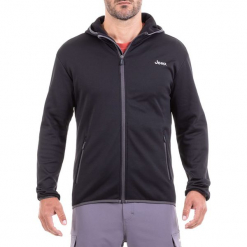 Bluza w kolorze czarnym. Czarne bluzy z kapturem marki Jeep, z nadrukiem. W wyprzedaży za 114.95 zł.