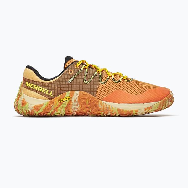 Buty barefoot męskie Merrell Trail Glove 7 sienna. Brązowe buty do biegania Merrell, bez wzorów, bez zapięcia, do biegania. W wyprzedaży za 489.99 zł.