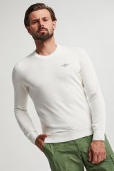 Sweter męski AERONAUTICA MILITARE. Swetry nierozpinane Aeronautica Militare, m, bez wzorów, bez kołnierzyka, bez ramiączek. W wyprzedaży za 389.35 zł.