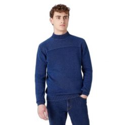 WRANGLER STRUCTURED KINT MĘSKA BLUZA DARK INDIGO W8B8QSX1E 112132396. Niebieskie bluzy Wrangler, m, bez wzorów, bez kaptura. Za 149.99 zł.