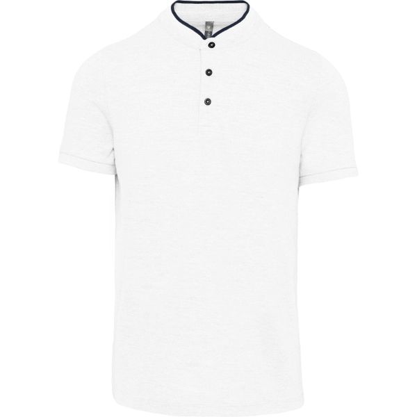 Polo Kariban Col Mao. Białe koszulki polo KARIBAN, m, bez wzorów, bez kołnierzyka, bez ramiączek. Za 112.00 zł.