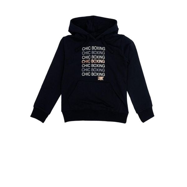 Bluza z kaptur na co dzień na siłownię. Czarne bluzy LEONE 1947 APPAREL, bez wzorów, z bawełny, bez kaptura. W wyprzedaży za 124.20 zł.