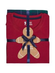 Happy Shorts Piżama w kolorze czerwono-granatowym rozmiar: XL. Czerwone piżamy Happy Shorts, xl, bez wzorów, z bawełny, bez ramiączek. Za 86.95 zł.