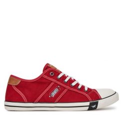 Trampki Mustang. Czerwone trampki Mustang, m, bez wzorów, bez zapięcia. Za 229.99 zł.