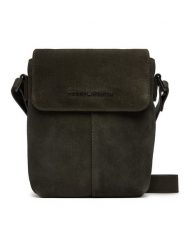 Tommy Hilfiger Saszetka Metal Logo Suede Crossbody Bag AM0AM14262 Zielony. Zielone saszetki i nerki Tommy Hilfiger, bez wzorów, ze skóry, bez dodatków. Za 799.99 zł.