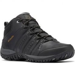 Buty do chodzenia męskie Columbia Woodburn Ii Chukka. Czarne buty sportowe casual Columbia, bez wzorów, z materiału, bez zapięcia. Za 469.99 zł.