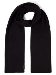 HUGO szalik z dzianiny Mężczyźni Bawełna (100%) czarny, ONE SIZE. Czarne szaliki Hugo, bez wzorów, z bawełny. Za 319.95 zł.