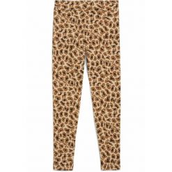 Młodzieżowe legginsy Essentials Aninmal PUMA Light Sand Beige. Brązowa legginsy długie sportowe Puma, m, bez wzorów, na jogę i pilates. Za 129.00 zł.