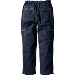 Spodnie bojówki Loose Fit Straight bonprix ciemnoniebieski. Joggery i bojówki bonprix. Za 49.99 zł.