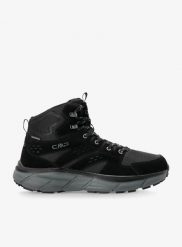 Buty turystyczne męskie wysokie CMP Kamsel Mid WP. Czarne buty turystyczne CMP, bez wzorów, ze skóry, przed kolano, bez zapięcia, trekkingowe. Za 296.99 zł.