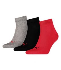 Skarpety o długości 3/4 Puma (x3). Czarne skarpety Puma, bez wzorów, z bawełny. Za 88.00 zł.