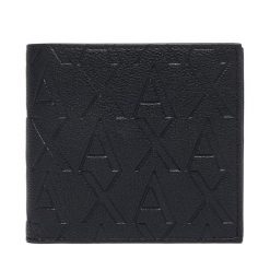 Portfel Armani Exchange. Czarne portfele Armani Exchange, bez wzorów. Za 329.99 zł.