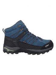CMP Skórzane buty trekkingowe "Rigel Mid" w kolorze niebieskim rozmiar: 39. Niebieskie buty trekkingowe CMP, bez wzorów, bez zapięcia. Za 354.95 zł.