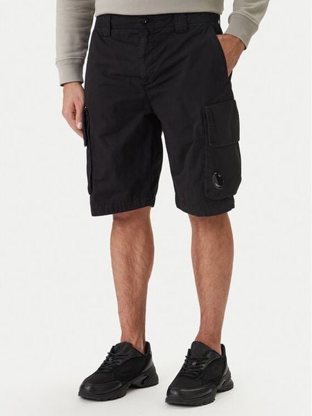C.P. Company Szorty materiałowe 20CMBE245A110340O Czarny Regular Fit. Czarne szorty C.P. Company, m, bez wzorów, z bawełny. Za 1,309.00 zł.