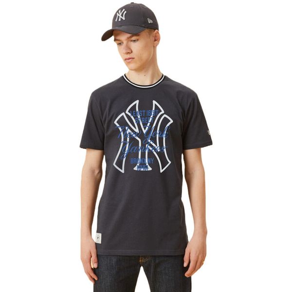 Podkoszulek męskie New Era New York Yankees. Niebieskie podkoszulki New Era, m, bez wzorów, z bawełny, bez ramiączek. Za 190.00 zł.