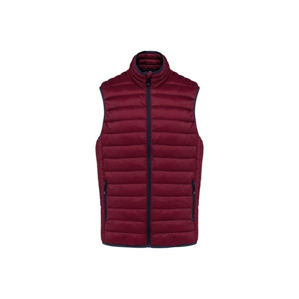 Lekka kurtka puchowa bez rękawów Kariban. Brązowe kurtki KARIBAN, m, bez wzorów, z puchu, bez kaptura. Za 223.00 zł.